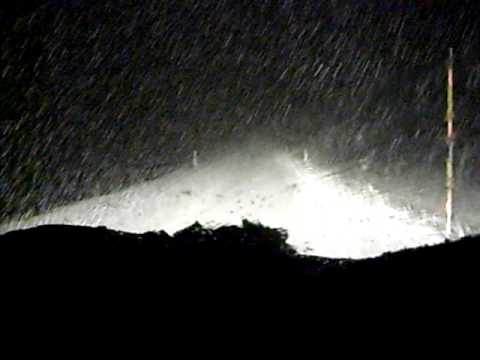 The ascent of Stelvio Pass in a blizzard