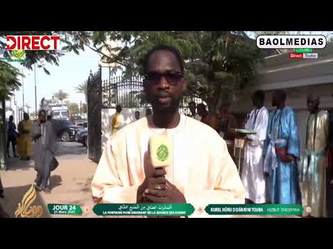 🔴Direct Résidence Cheikhoul Khadim: Al Mashrabu'ç çâfî BaolmediaTV