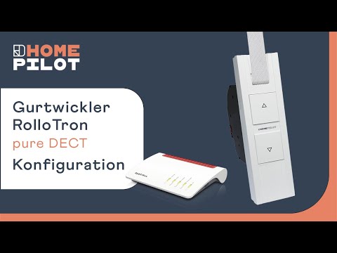 RolloTron pure DECT configuration - using the Fritz button - setting switching times