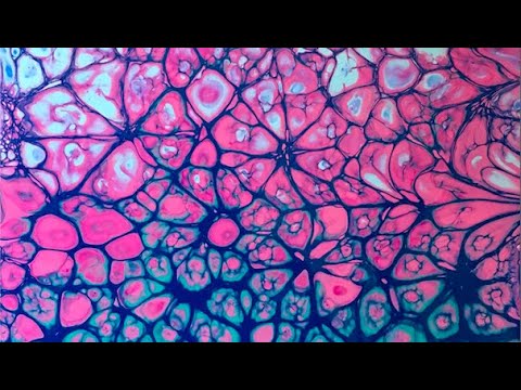 IKONART Chameleon Cells #02 Flower Cell Tool Pour Painting Technique Tutorial