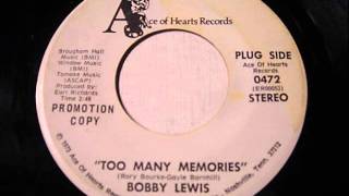 Bobby Lewis &quot;Too Many Memories&quot;