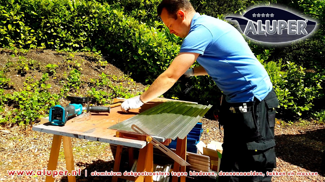 Instructional video 2 – SELF-INSTALL & BEND. Aluper® gutter guard against leaves and pine needles.