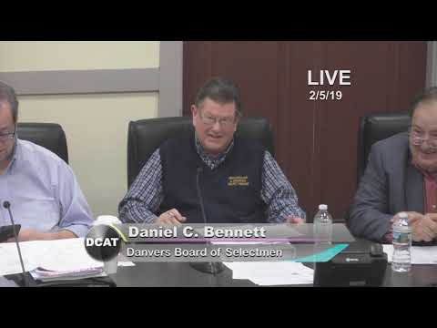 Board of Selectmen: 2/5/19 - Danvers, MA