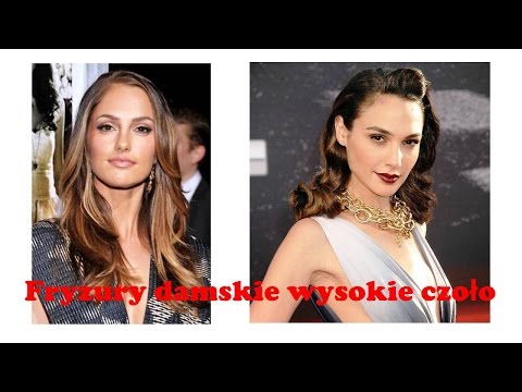 Fryzury damskie wysokie czoło