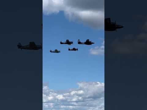 Four ship Cat flight at Oshkosh AirVenture. #aviation #airplane #flying #warbird #ww2 #rare
