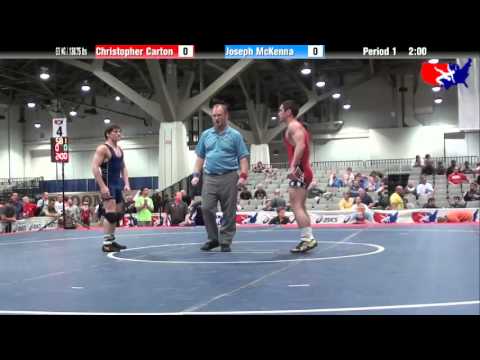 Christopher Carton vs. Joseph McKenna at 2013 Junior Nationals - FILA - FS