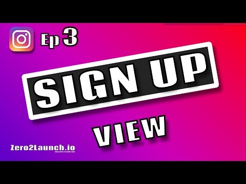 Swift 3 & Firebase 4 & 3 - Minimally Elegant Sign Up View - Ep 3 (Build Instagram)