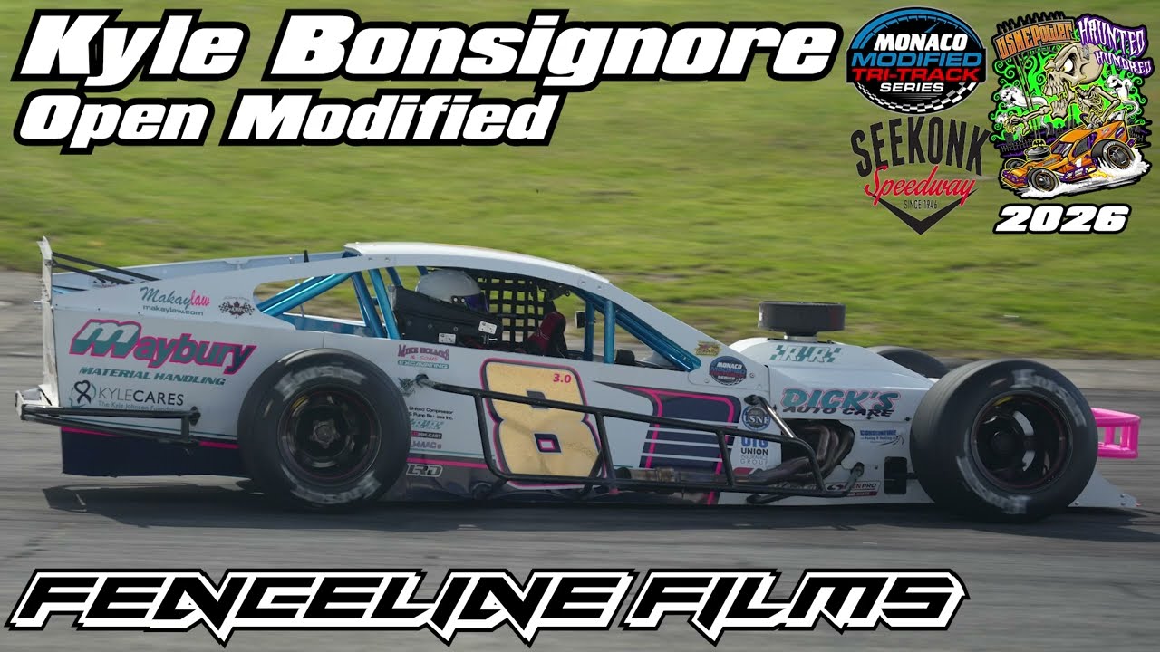 Kyle Bonsignore Monaco Tri Track Modified USNE Power Haunted Hundred XL Seekonk Speedway 2026