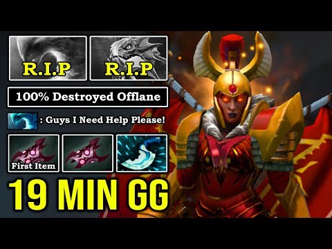 THIS IS HOW PRO LEGION DESTROY OFFLANE with First Item Armlet 19Min GG 100% Deleted ALL DotA 2