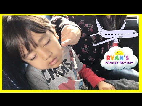 Family Fun Vacation! Kid Airplane Trip Disney World! Sour Ice Cream Candy! Ryan's Family Review Vlog Video
