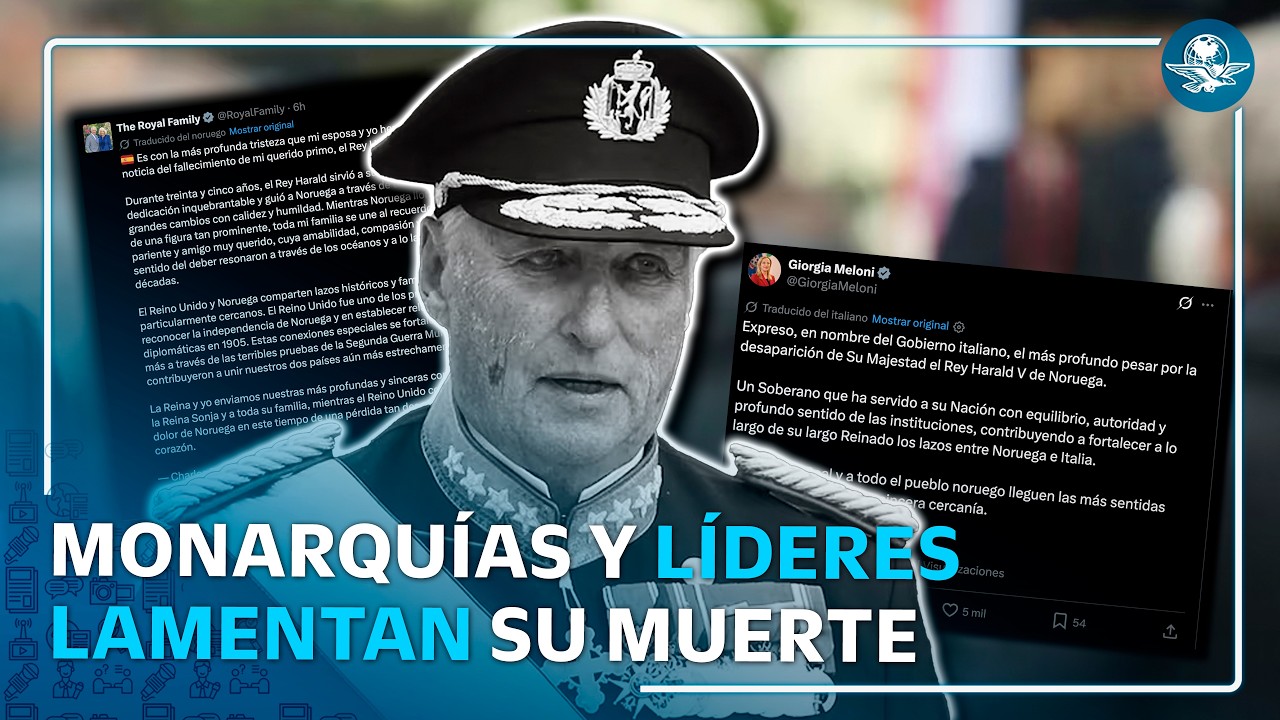 Carlos III, Macron y líderes europeos despiden a Harald V tras su muerte