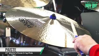 Video thumbnail for Paiste 22" Masters "Rosie" Crisp RIde by West Coast Drum Shop