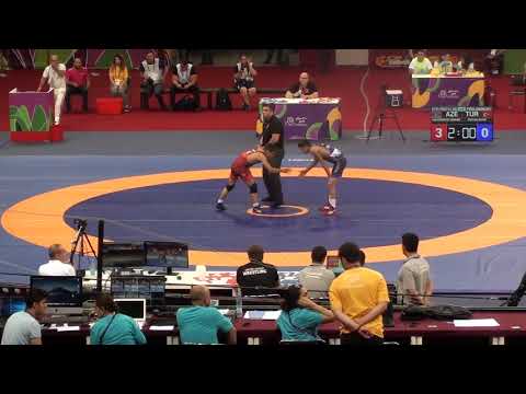 45 kq Sərbəst güləş 3-cü tur - Murad Haqverdiyev (AZE) - Bahri Soyler (TUR)