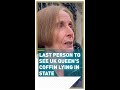 Last person to see UK Queen's coffin lying in state