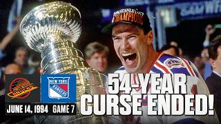 FULL GAME REPLAY: 1994 Stanley Cup Game 7 | Canucks @ Rangers | 6/14/1994