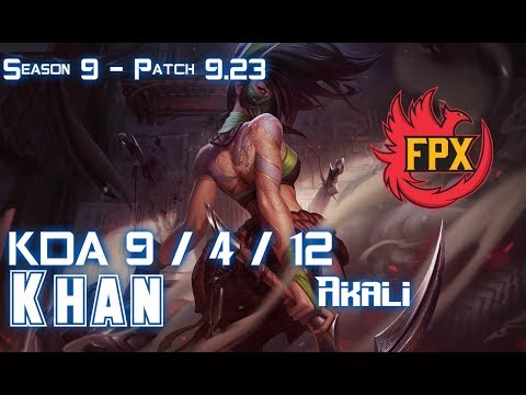 FPX Khan AKALI vs SYLAS Top - Patch 9.23 KR Ranked
