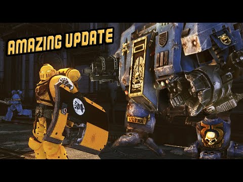 Space Marines & DREADNOUGHT vs Chaos! - Warhammer 40K: Space Marine (Augmented Mod)