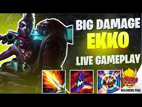 MASSIVE DAMAGE EKKO! - Wild Rift HellsDevil Plus Gameplay