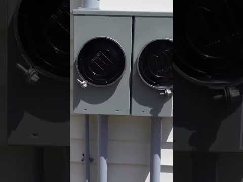 Ground of a two gang meterbase