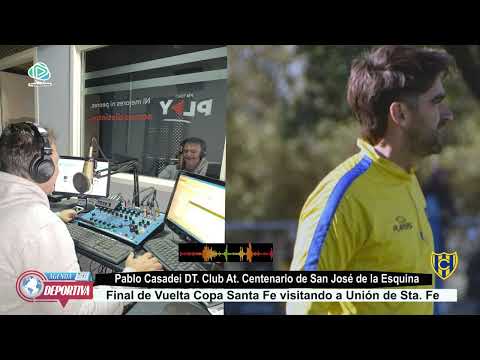 PABLO CASADEI COMPLETA DT DE CENTENARIO SAN JOSE DE LA ESQUINA