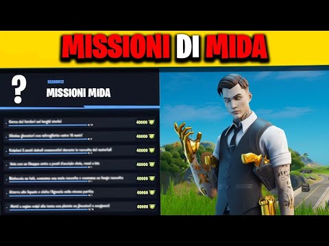 LIVE su Fortnite - Completiamo tutte le sfide di Mida e di Deadpool !!!!