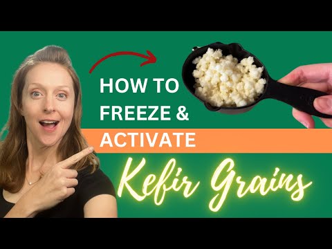 How to FREEZE Milk Kefir Grains and ACTIVATE Them After Without Killing Them 🥶☠️