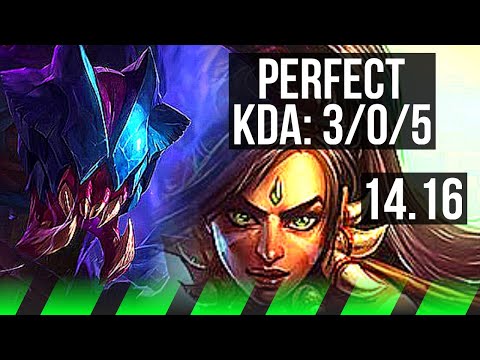 REK'SAI vs NIDALEE (JGL) | 3/0/5, 1000+ games | EUW Grandmaster | 14.16
