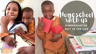 HOMESCHOOL KINDERGARTEN |DAY IN THE LIFE| TGATB| MATH U SEE | SOUTH AFRICAN YOUTUBER (Tough days)