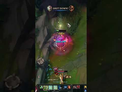 100 HP Riven 1 vs 2 Outplay - League of Legends #shorts