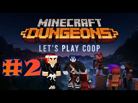 Jazzy & Sharty : Rival Players - MINECRAFT DUNGEONS AVENTURE - LETS PLAY CO-OP FR #2