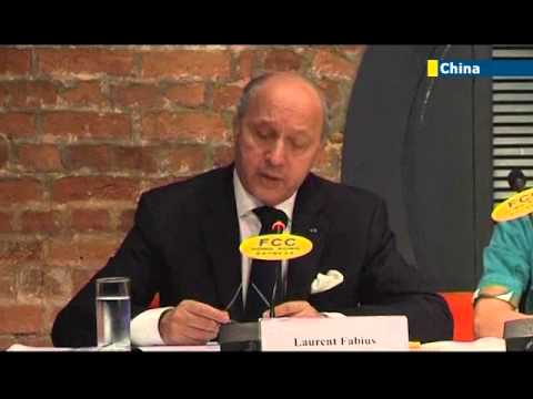 French Foreign Minister Laurent Fabius calls for political solution to Syrian crisis