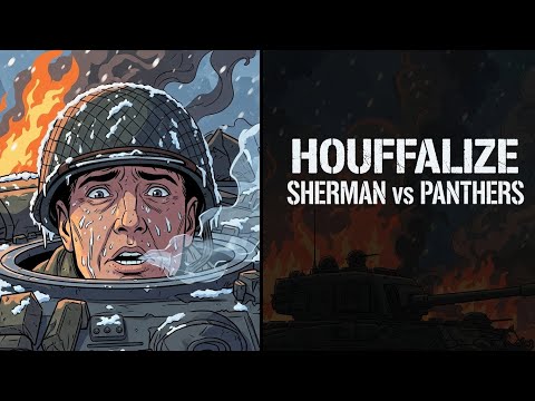 🔥❄️ HOUFFALIZE — SHERMAN vs PANTHERS (1945)Animated WWII War Documentary •No Music•Only War Sound 🎥🪖