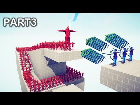 100x SAMURAI + GIANT vs 3X EVERY GOD PART3 - Totally Accurate Battle Simulator TABS