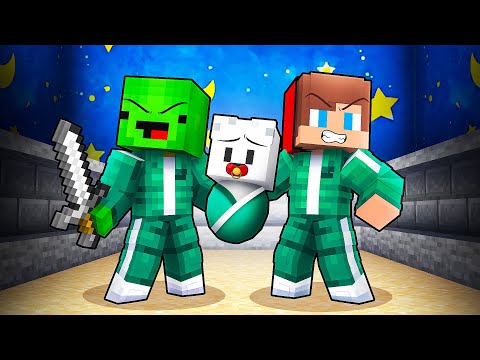 JJ and Mikey Adopted In SQUID GAME 3 in Minecraft - Maizen