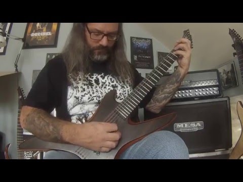 Luc Lemay(Gorguts) talk about Marc Chicoine 6 string guitar (2016)