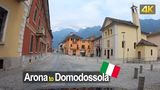 Driving from Arona to Domodossola, Northern Italy 🇮🇹