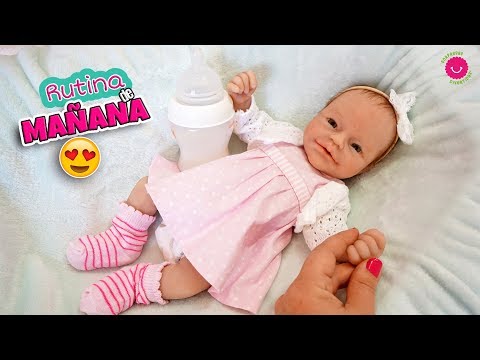 La Rutina de Mañana de la bebé ANUK mi reborn de silicona