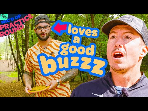 Drew Gibson throws midranges how far?! | 2022 DMC F9 | Mic'd Up Practice Round