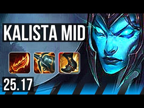 KALISTA vs YASUO (MID) | 1300+ games | EUW Master | 25.17