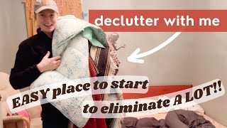 BEGINNER Declutter with me - EASIEST place to start