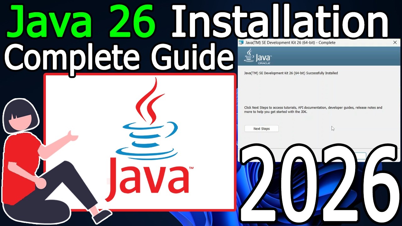 How to Install Java 26 on Windows 10/11 [ 2026 Update ] with JAVA_HOME Java JDK 26 | Complete Guide