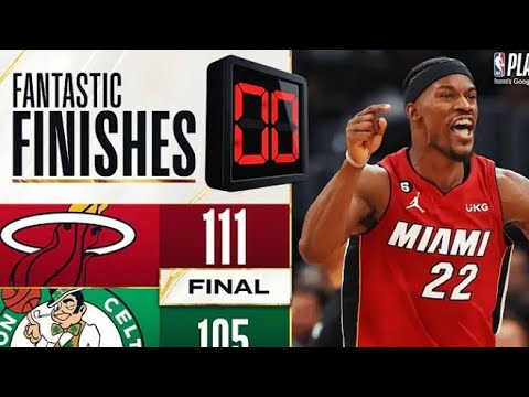 final 4:43 wild ending heat vs celtics game 2 | NBA.