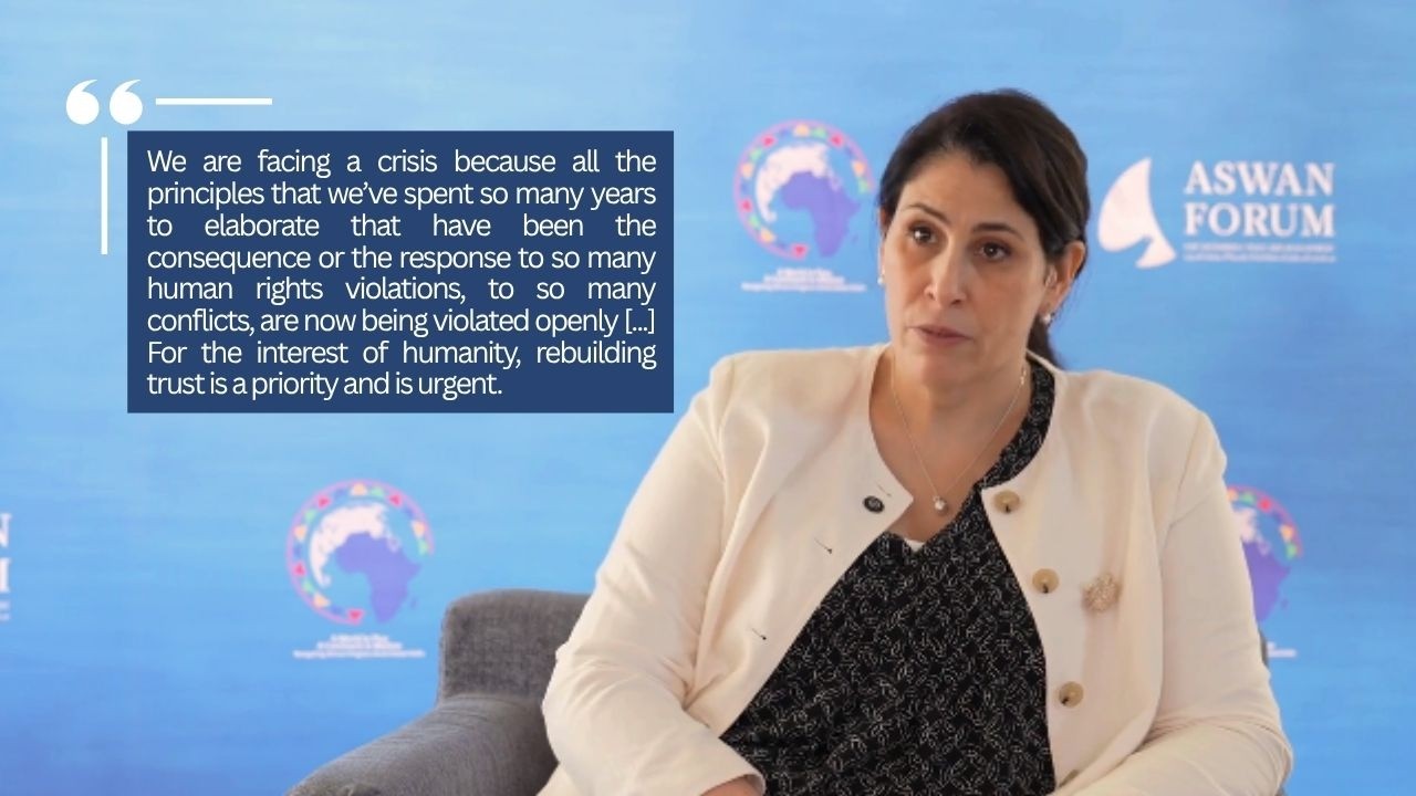 Voices from the Aswan Forum - Selma Haddadi, Deputy Chairperson of the African Union Commission.