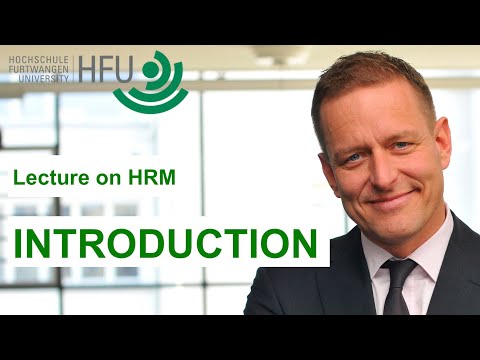 INTRODUCTION INTO HUMAN RESOURCES MANAGEMENT - LECTURE 01