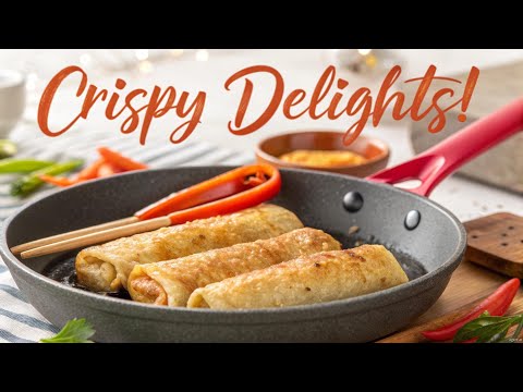 🍽️ Cook With Me: Crispy Golden Spring Rolls Recipe – Easy & Delicious!