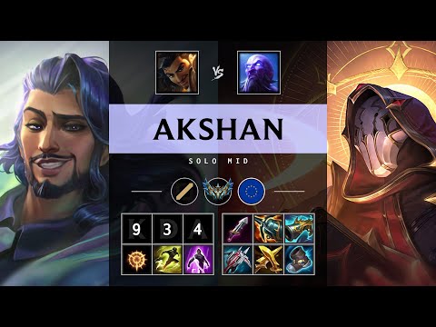 Akshan Mid vs Ryze - EUW Challenger Patch 25.14