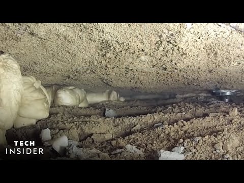 Foam raises concrete that weighs thousands of pounds