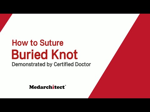 Basic Suture Skill - Simple Buried Suture Skill. Suture techniques Training Demonstration.