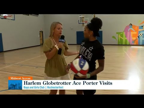 Globetrotter Ace Porter visits Rochester