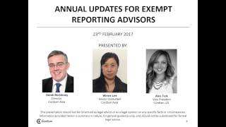 What do Asian based SEC Exempt Reporting Advisers need to know when updating their